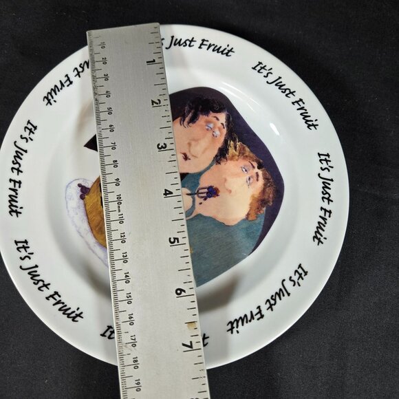 Its Just Fruit Dessert Plate Original Art By Erika Oller For House Of Prill 7.5" - Picture 6 of 7